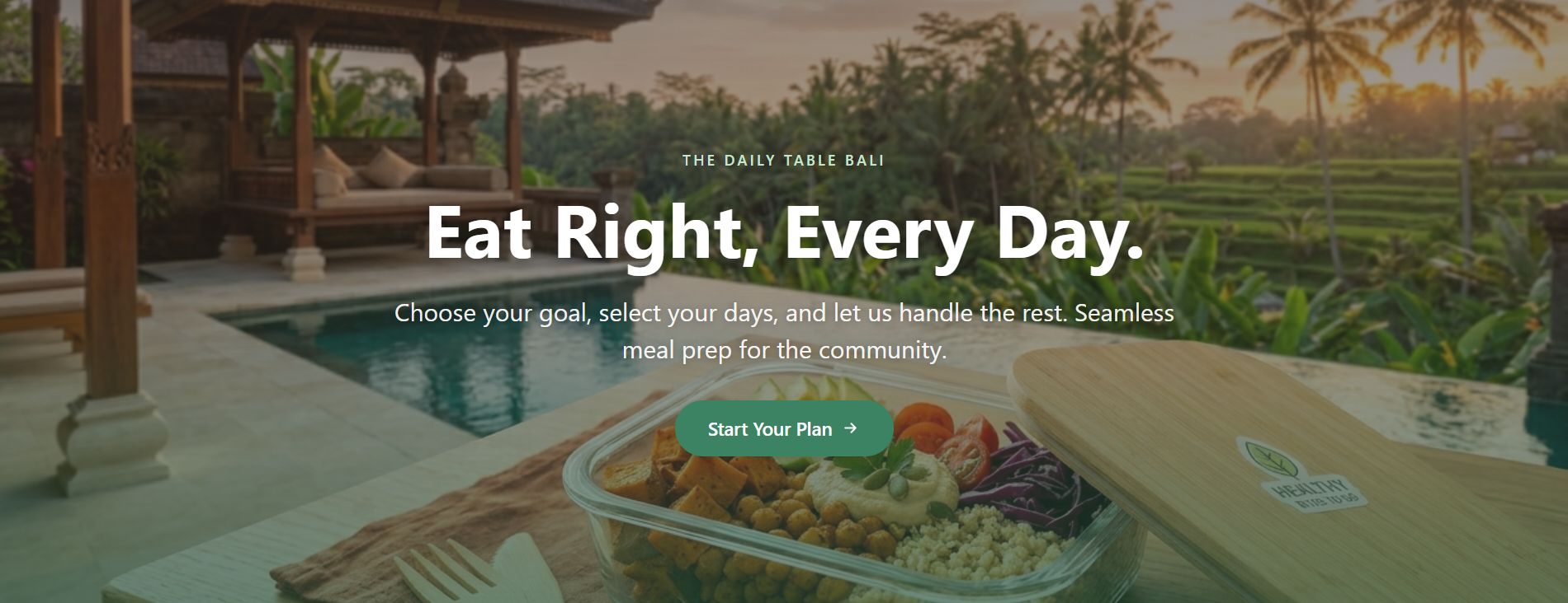 The Daily Table desktop mockup
